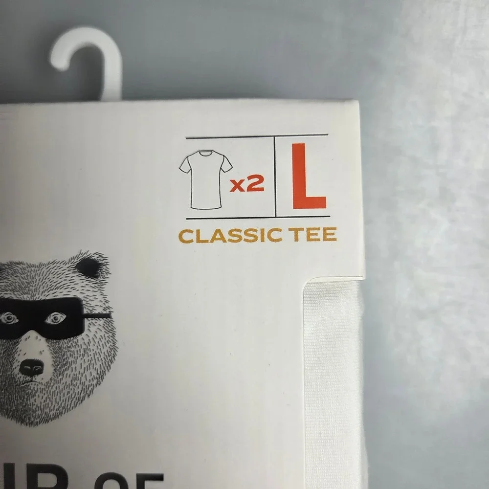 Pair‎ of Thieves Mens SuperSoft Classic Tee 2-Pack White Crew Neck Size Large L